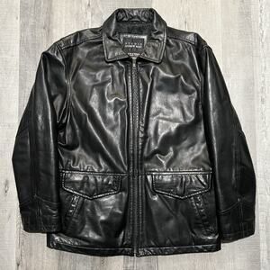 Vintage Andrew Marc Studio Wilsons Black Leather Men's Jacket Size Medium